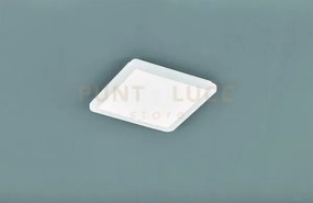 Camillus plafoniera led quadrata metallo bianco opaco con funzione ...