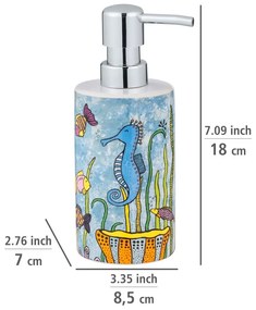 Dispenser di sapone in ceramica da 360 ml Rollin'Art Ocean Life - Wenko