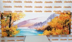 Stampa su tela – Scenario di un lago di montagna