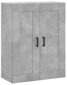 Credenza grigio cemento 69,5x34x180 cm in legno multistrato