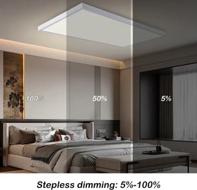 Brilagi-LED Lampada da bagno dimmerabile FRAME SMART LED/96W/230V IP44 bianco + telecomando