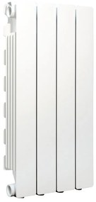 Radiatore acqua calda PRODIGE MODERN in alluminio 0 colonne, 4 elementi, interasse 600 mm, BIANCO