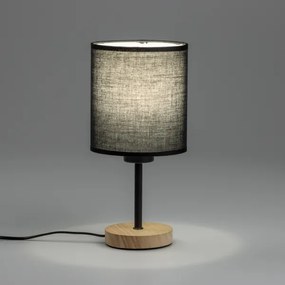 Brilagi - Lampada da tavolo NUBILA WOOD 1xE27/25W/230V quercia/nero