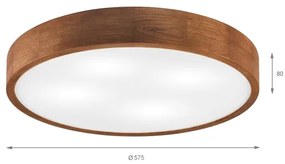 Brilagi - Plafoniera LED CARVALHO 4xE27/60W/230V finitura rovere ciliegio Ø 57,5 cm
