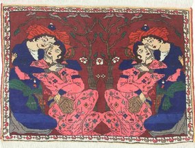 Sarouk Tappeto persiano 90 x 70 (Iran) Annodato A Mano