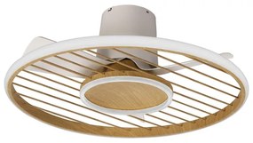 Ventilatore da soffitto Soho bianco, Ø 66 cm, CCT, dimmerabile, MANTRA IP20