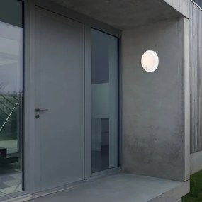 Brilo - lampada da parete ricaricabile per esterni con sensore, LED 4W/5V, batteria 4400 mAh, IP44, bianca