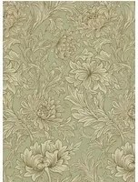 Tapete Chrysanthemum Toile von Morris & Co. - Eggshell/ Gold