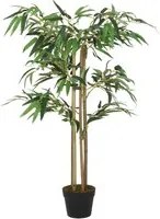 Albero Bamb Artificiale 760 Foglie 120 cm Verde 358976