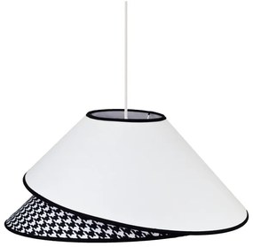Duolla - Lampadario a sospensione con filo COCO 1xE27/40W/230V diametro 50 cm bianco/nero