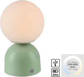 Schöner Wohnen 19218-43 - Lampada da tavolo LED dimmerabile RUDI LED/1,2W/5V verde