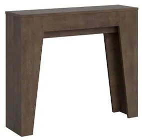 Consolle allungabile fino a 181 cm in nobilitato Noce - NARROW 90x25 cm