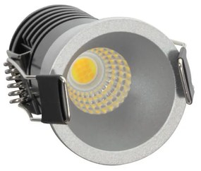 Faretto LED Incasso 5W Foro Ø35mm 3CCT - CRI92 Grigio Perlato UGR11 Colore Bianco Variabile CCT