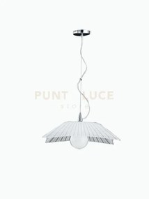 Lampadario a sospensione iside diamantato 1 luce attacco e27 50x50x...