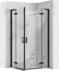 Cabina doccia REA Hugo Double Black 80x80