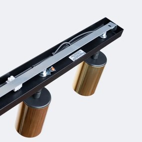 Sollux SL.1384 - Faretto WINX 3xGU10/10W/230V nero/oro