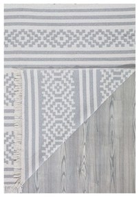 Tappeto in cotone grigio e bianco , 80 x 150 cm Duo - Oyo home