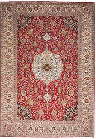 Kashan Tappeto persiano 360x250 Rosso (Iran) Annodato A Mano