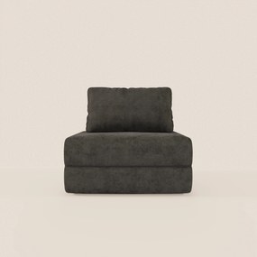 Rift poltrona letto con materasso alto 22 cm e memory foam - schienale mobile e tessuto smacchiabile T31