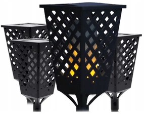 Lampada solare LED con sensore LED/0,6W/5,5V IP65 2000 mAh 107 cm nera