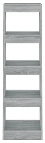 Libreria/divisorio grigio sonoma 40x30x135 cm