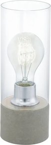 Eglo 94549 - Lampada da tavolo TORVISCO 1xE27/60W/230V grigio