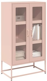 Credenza Rosa 68x39x123 Cm İn Acciaio /