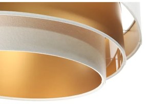 Lampadario su filo TRINITI 1xE27/60W/230V bianco/dorato