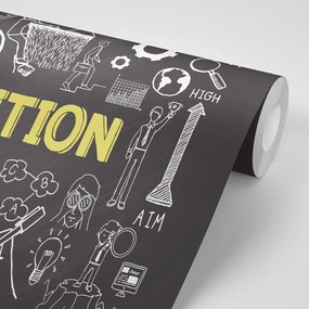 Carta da parati autoadesiva – Lavagna motivazionale - Ambition