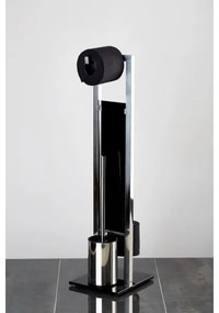 WENKO 22983100 - Scopino WC RIVALTA 18x70 cm acciaio inossidabile/argento/nero