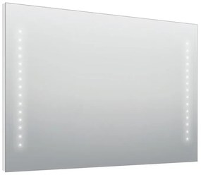 Specchio con illuminazione integrata bagno rettangolare Hollywood SENSEA L 100 x H 70 x P 2.5 cm