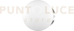 Mars applique montatura cromo vetro bianco d.20 cm 1 luce attacco e27