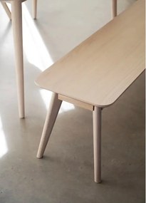 Panchina in rovere naturale Yumi - Rowico