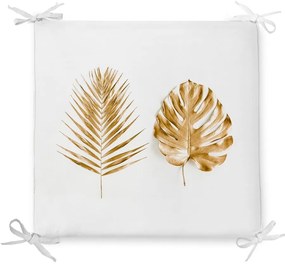Divano in misto cotone Golden Leaves, 42 x 42 cm - Minimalist Cushion Covers