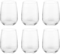 Set 6 bicchieri acqua Io Vino in vetro cristallo