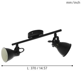 Eglo 98398 - Luce Spot a LED SERAS 2xGU10/3,3W/230V