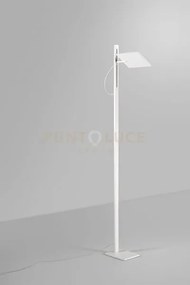 Piantana in metallo e alluminio  bianco radiante led 24w cct 2700k ...