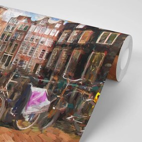 Carta da parati – Amsterdam disegnata