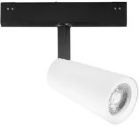 Faro binario DAVINCI 48V in alluminio bianco 10W luce calda 3000K