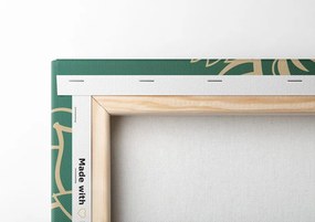 Quadro su tela – Mandala su sfondo turchese