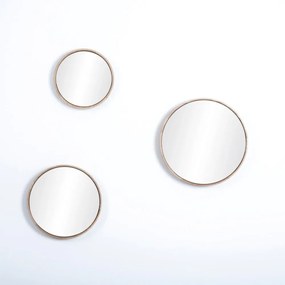 Specchio da parete con cornice in rovere massiccio , ⌀ 32 cm Look - Gazzda