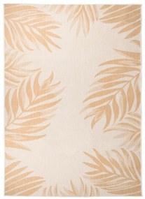 Tappeto Da Esterni A Tessitura Piatta 120x170cm Motivo A Foglie /
