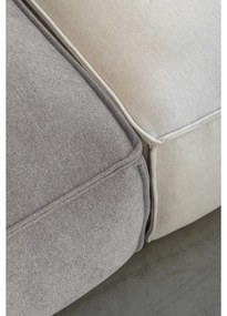 Divano angolare componibile in grigio chiaro (con penisola a destra) Flex Felix – Miuform