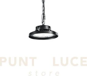 Plafoniera led avrocar nera in alluminio 100w 15000lm 4000k d.23,7c...