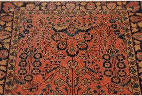 Antik Stilizzato Terracotta Blu Scuro Corsia 74x190 Cm