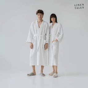 Accappatoio bianco taglia L/XL White - Linen Tales
