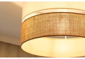 Brilagi - Lampadario a plafone ROYAL YUTE 1xE27/15W/230V diametro 40 cm beige/color crema