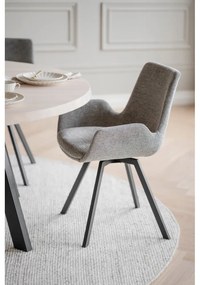 Set di sedie da pranzo grigia in imbottito 2 pz Norwell – Rowico