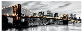 Stampa su tela Brooklyn Lights, multicolore 180 x 70 cm