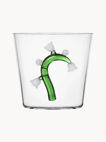 Bicchiere in vetro borosilicato fatto a mano Botanica